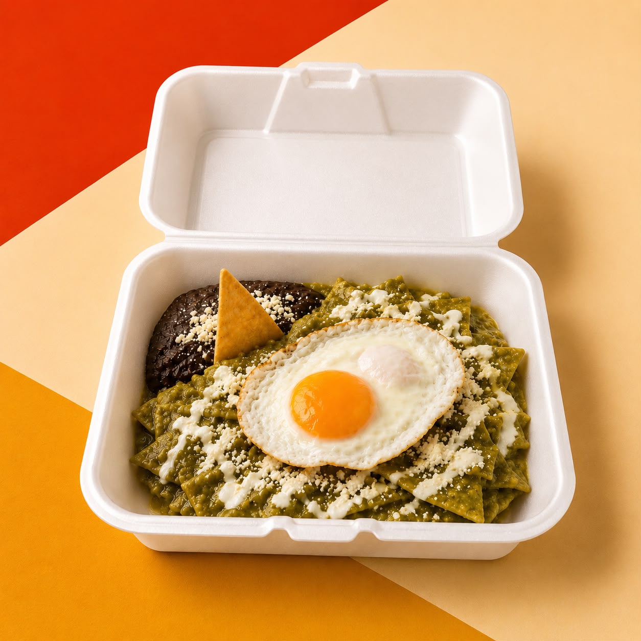 Chilaquiles con huevo