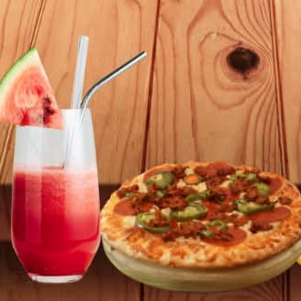 Pizza Individual Pepperoni y Bebida