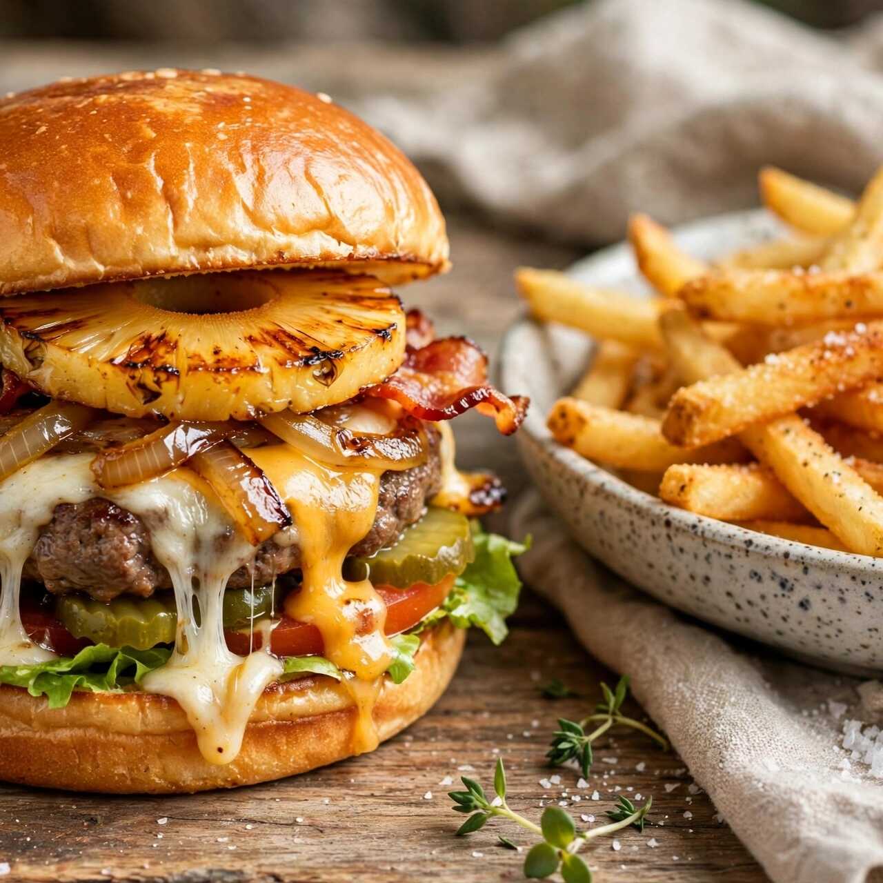 Hamburguesa Hawaiana