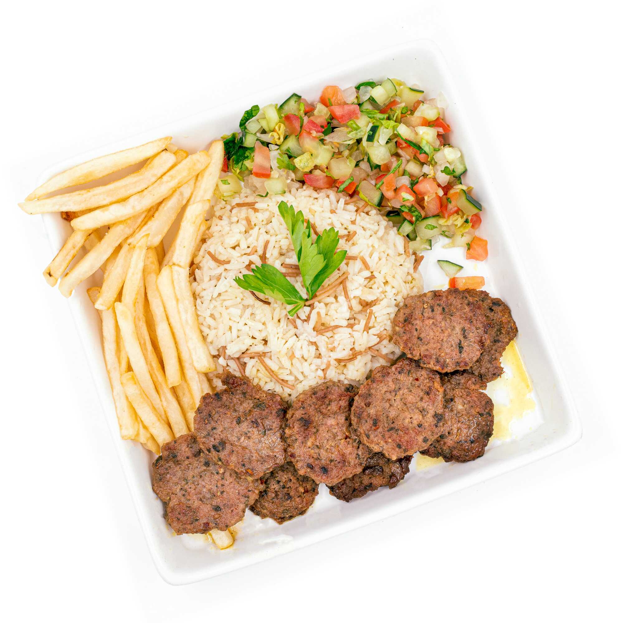 Köfte (Albóndigas Turcas) con Arroz Turco