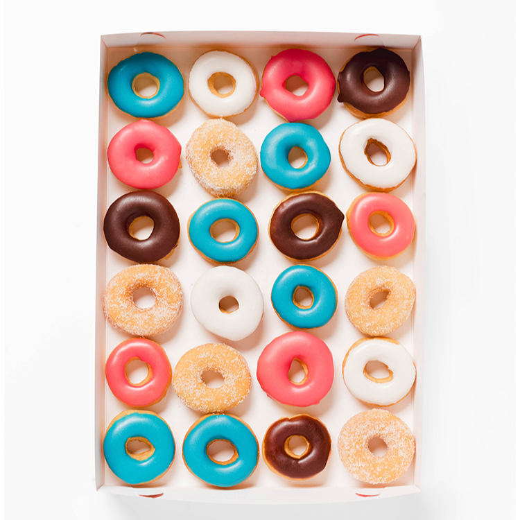 Caja de 24 Mini Donas Clásicas