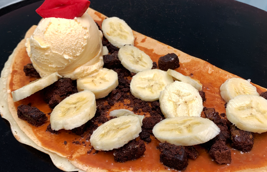 Crepe BF Dulce Leche Plátano