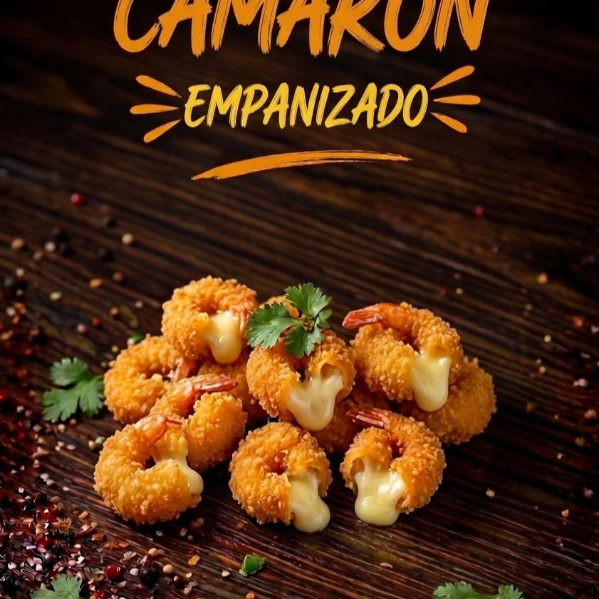 CAMARON EMPANIZADO DE CASA