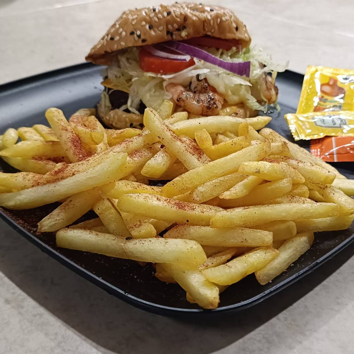 Hamburguesa Mar y Tierra