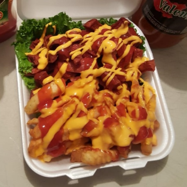 Salchipulpos con Papas