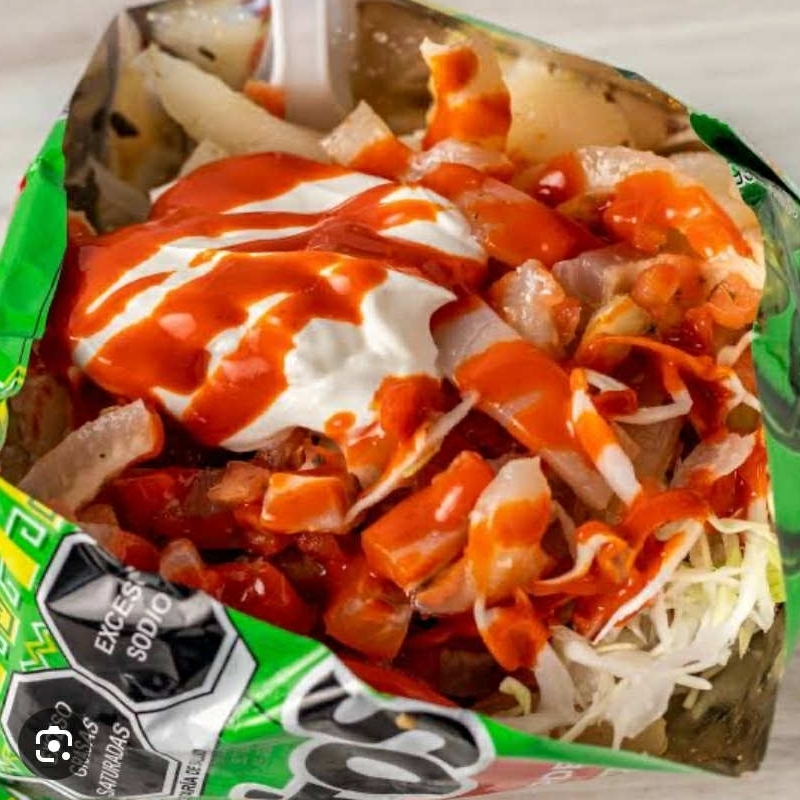 Tostitos verdes preparados