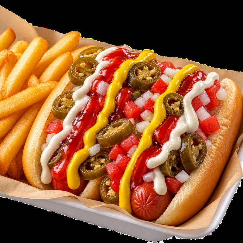 DUO HOT DOG CON PAPAS
