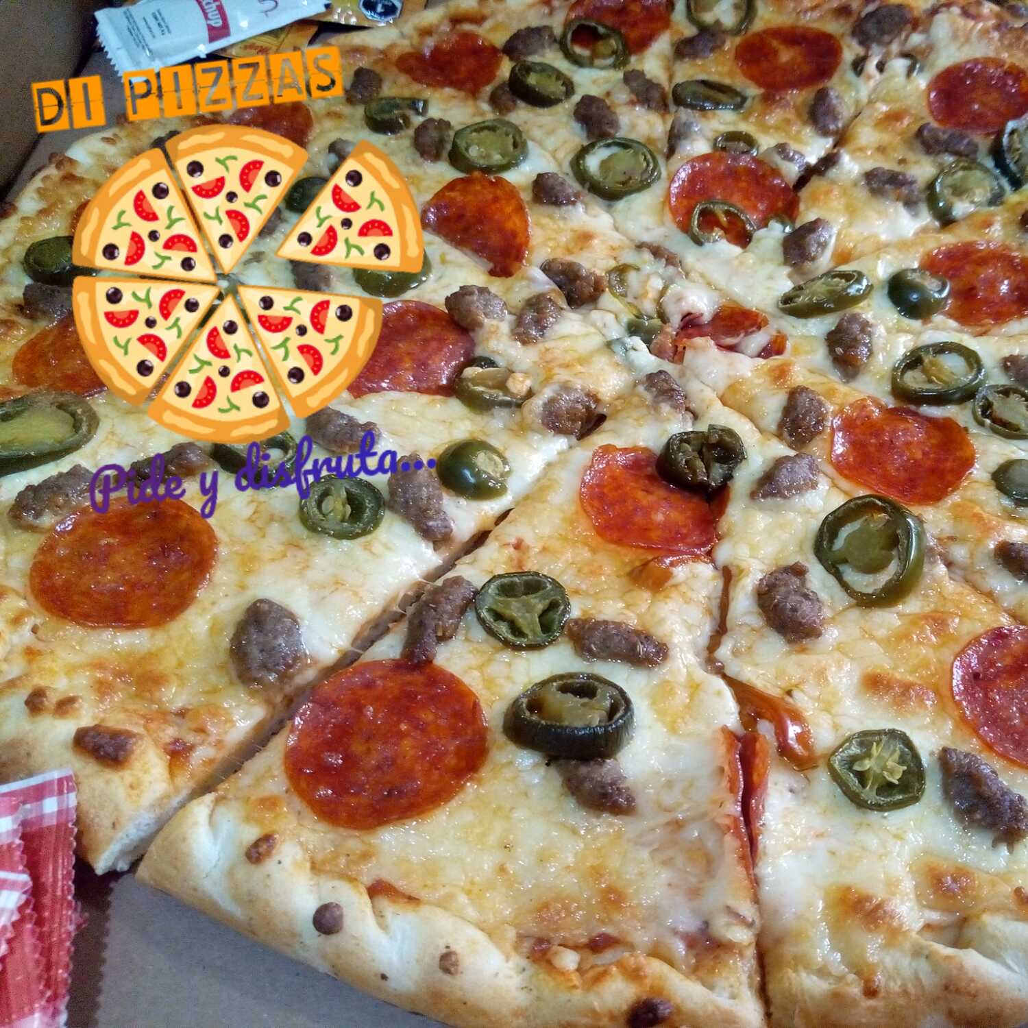 Combinada Pepperoni, Salch-Itali y Jalapeño de 14"