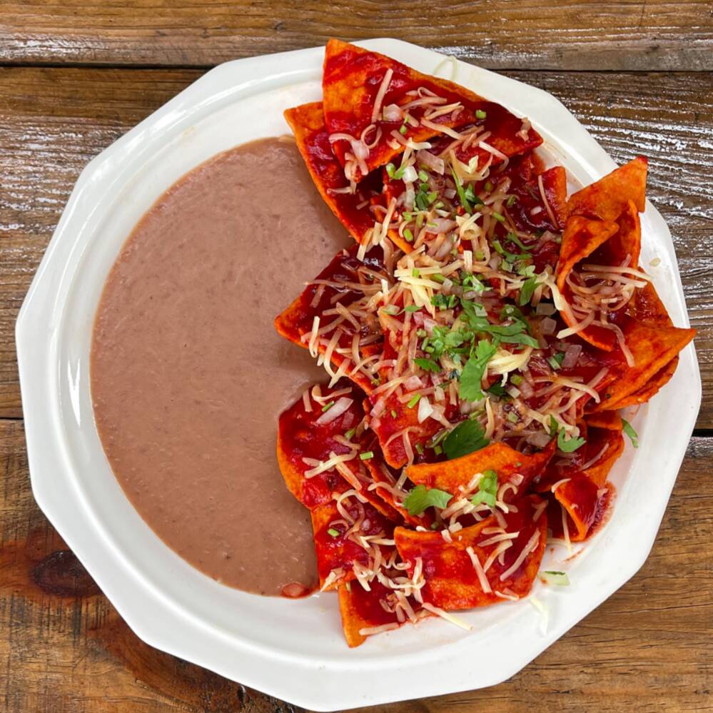 Chilaquiles Rojos Sencillos