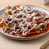 Chilaquiles Rojos con Frijoles