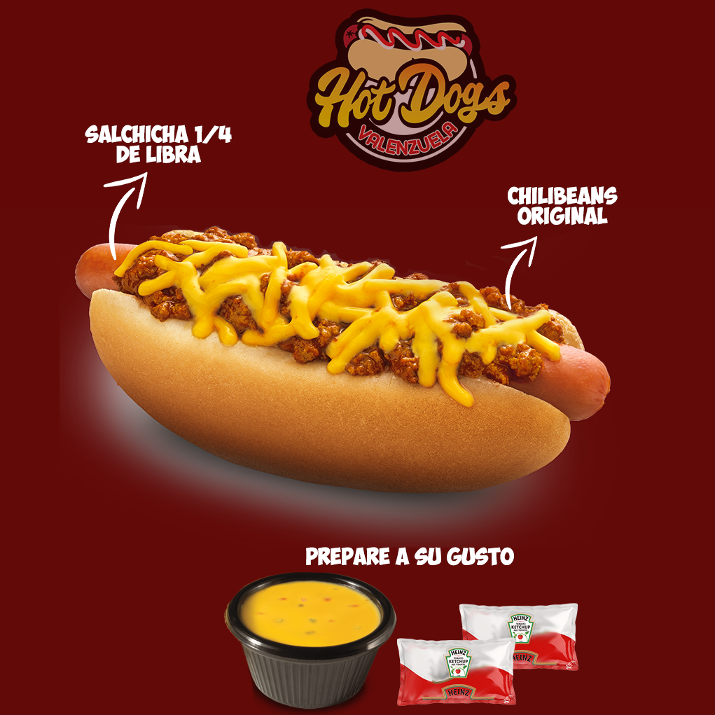 Chilidog RES 1/4 LB (sin Papas)