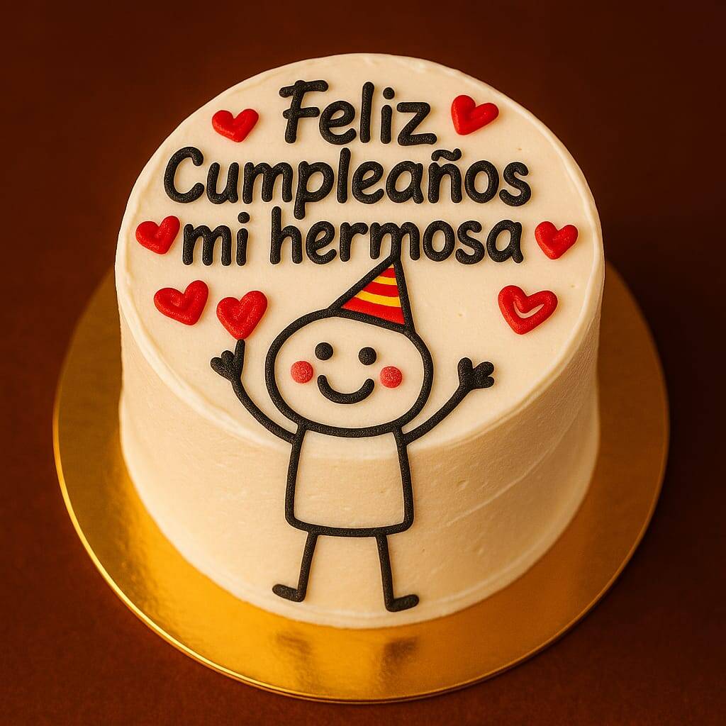 Minicake Feliz Cumpleaños Hermosa(o)