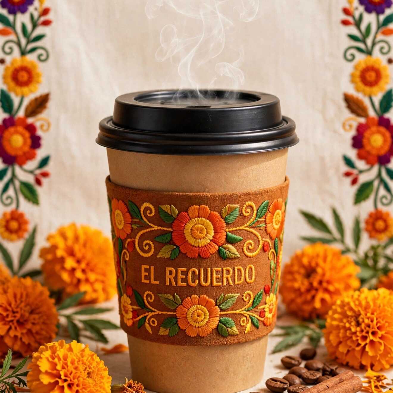 🌼 Latte Caliente de Cempasúchil 🧡