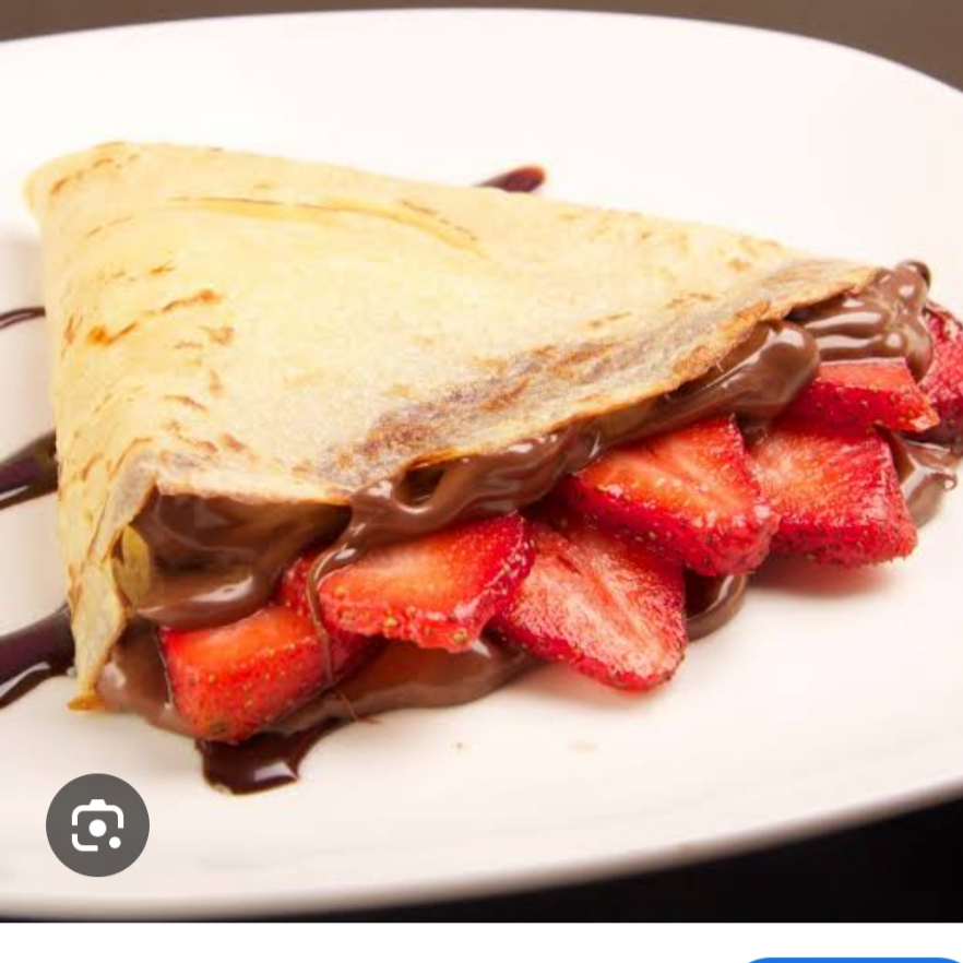 Crepa de Philadelphia, Nutella,Fresa.
