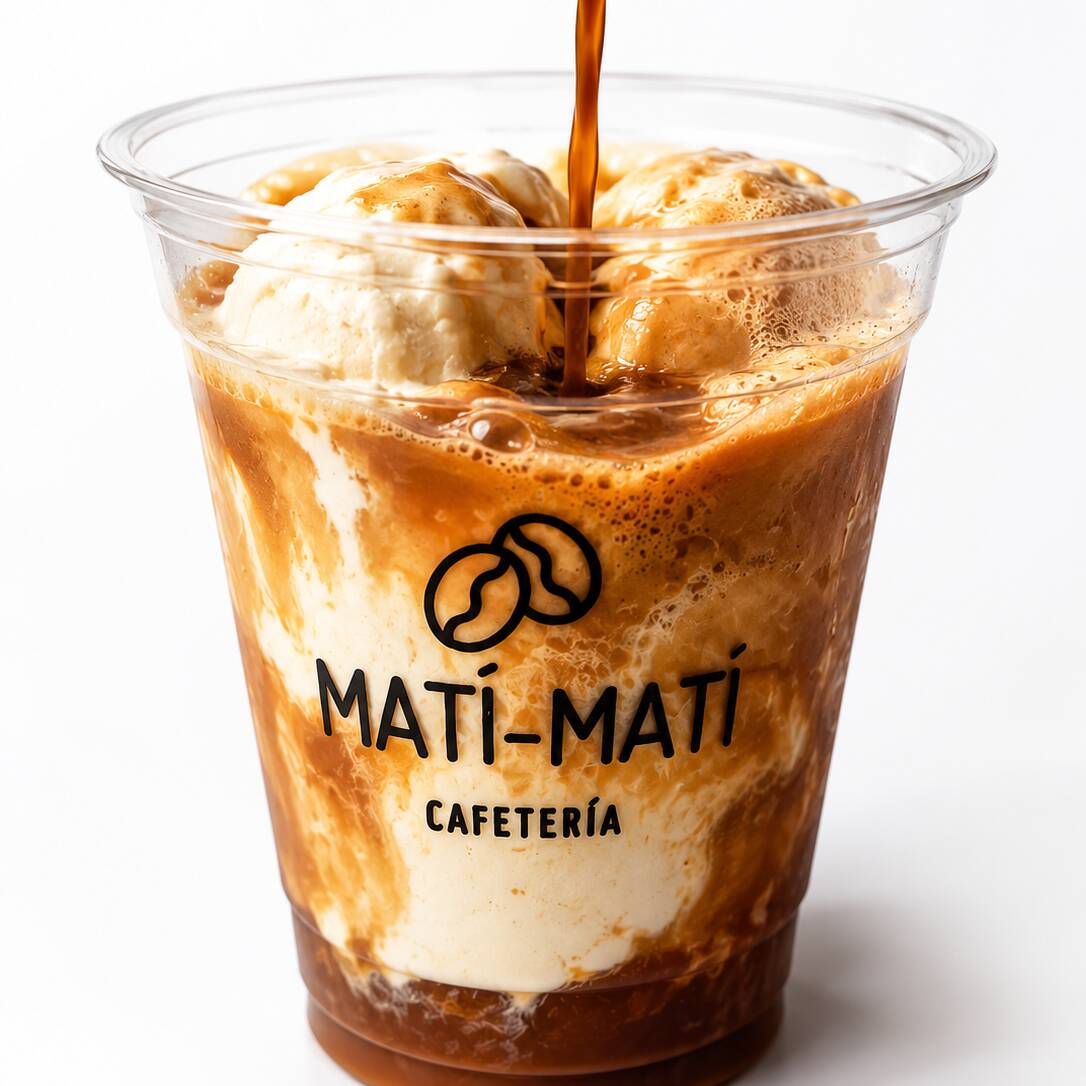 Affogato con Café Vaso de 12 Oz