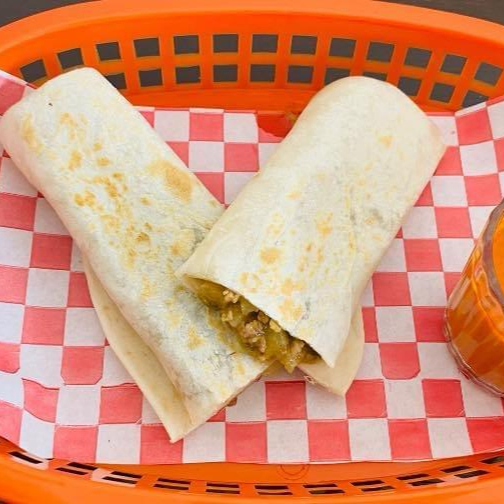 Burrito de Deshebrada sin Chile