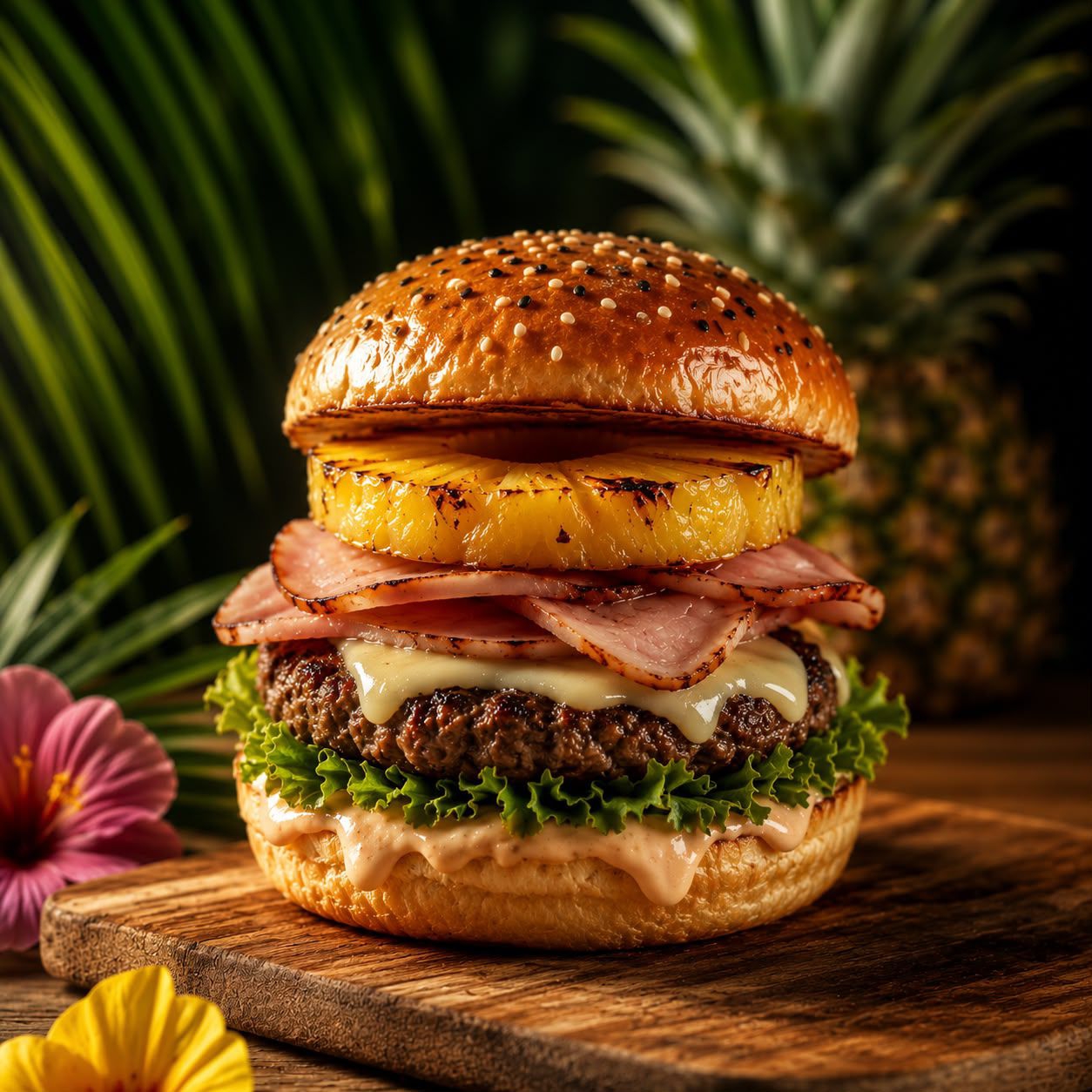 Hamburguesa Hawaiana