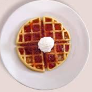 Waffle de Mermelada de Fresa con Philadelphia