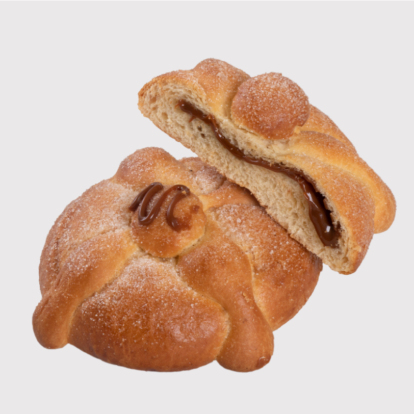 Pan de muerto dulce de leche