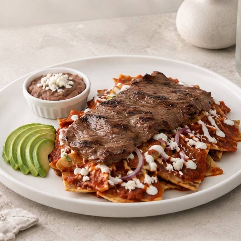Chilaquiles de Cecina