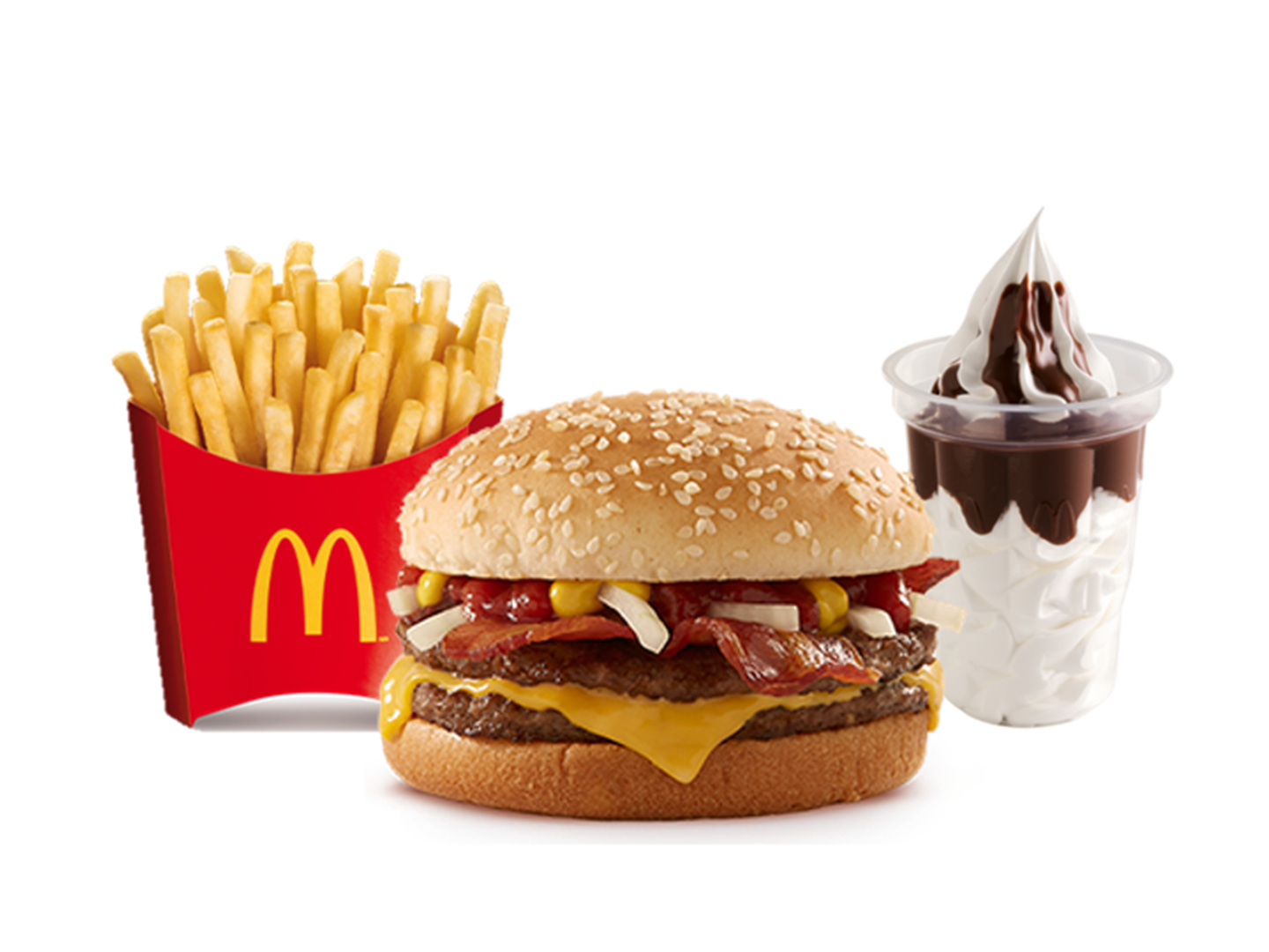 McBacon, papas y sundae