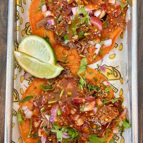 5 Tostadas de birria