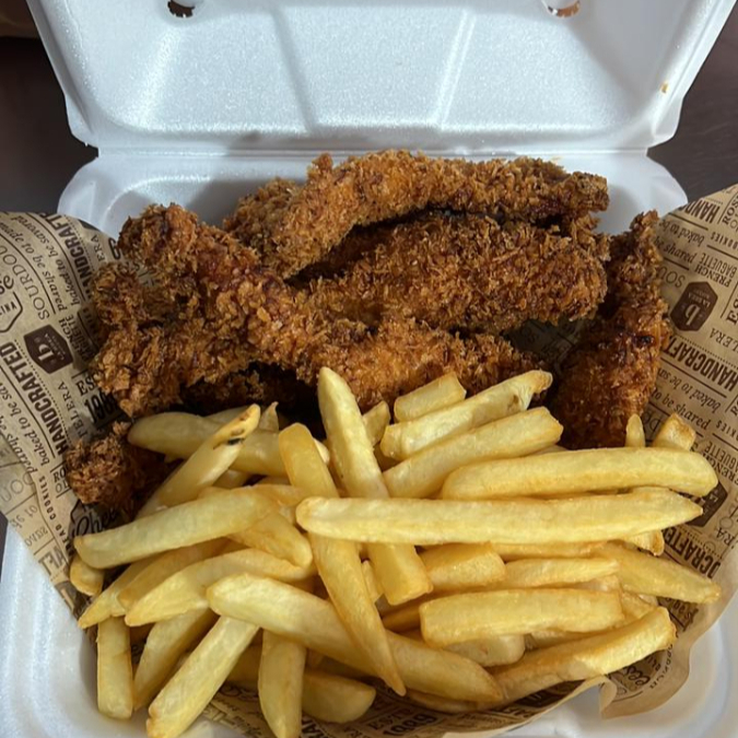 Pollo con papas (orden grande)