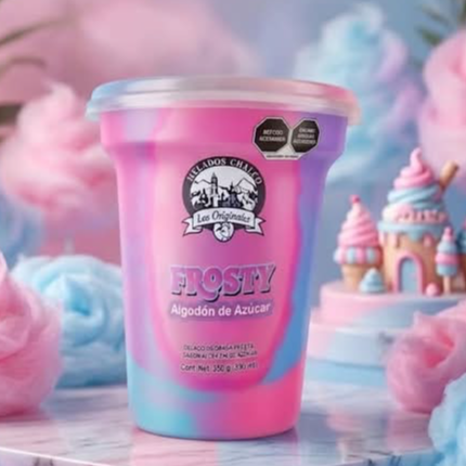 Copa de Helado de Algodón de Azúcar