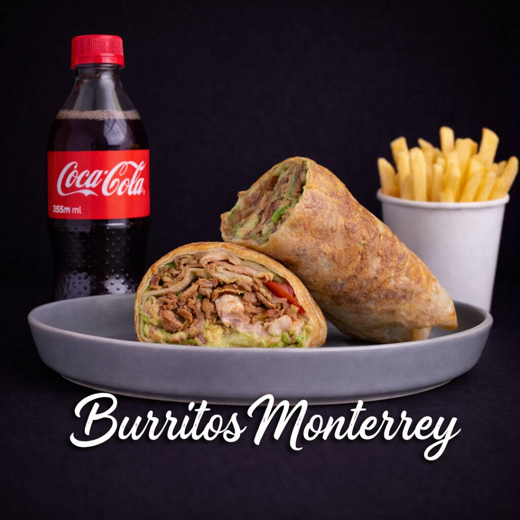 Combo Burrito Milanesa con Papas y Bebida