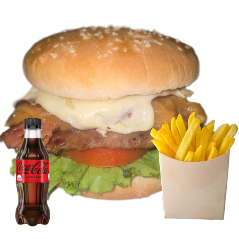 Combo De Hamburguesa De Cerdo
