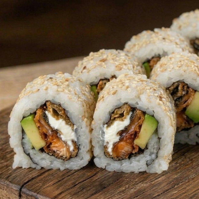 Salmon Skin Roll (12 bocados)