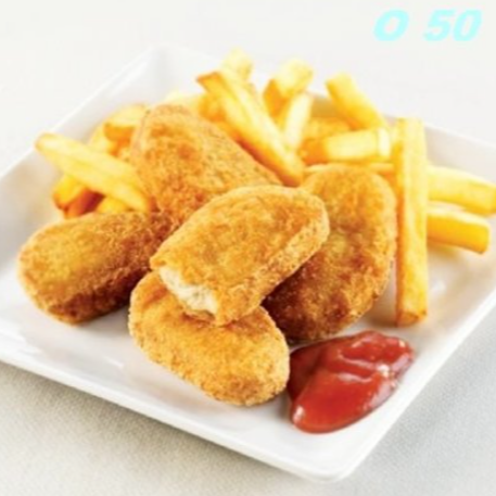 Nuggets con Papas