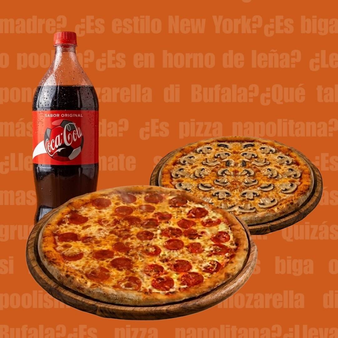 Combo 2 Pizzas y YA!