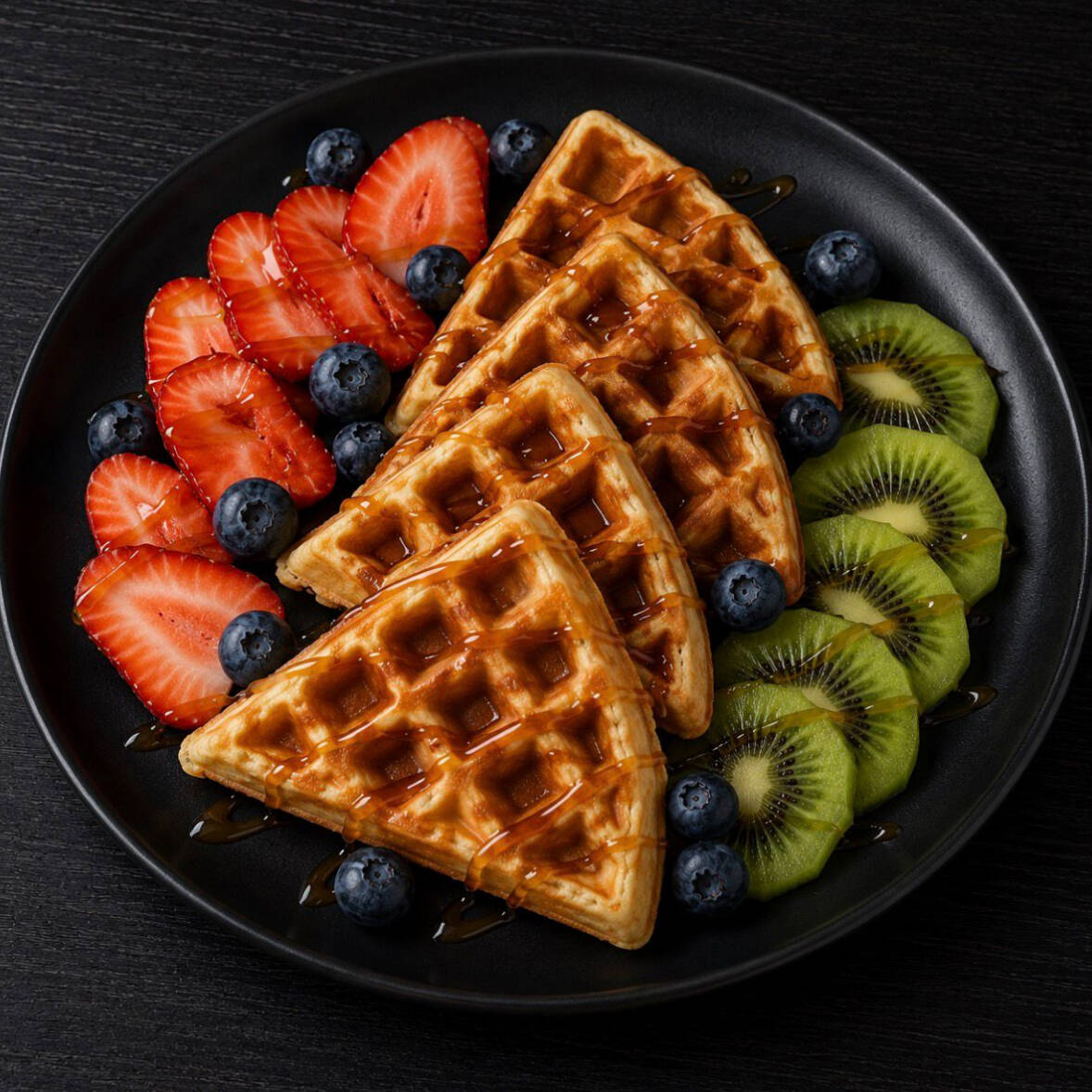 WAFFLE MANZANA CANELA