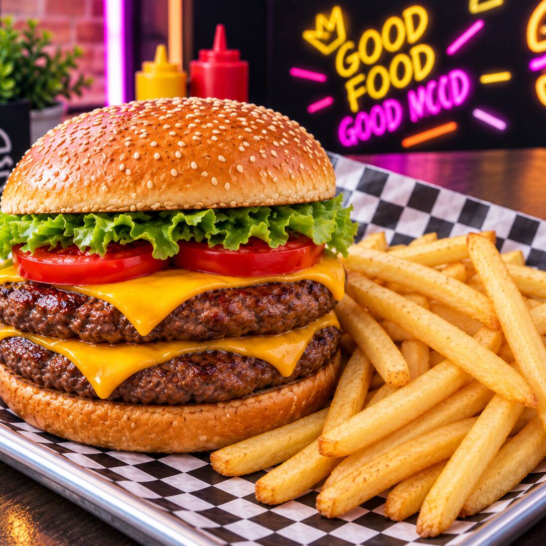 Hamburguesa de Arrachera Doble Carne