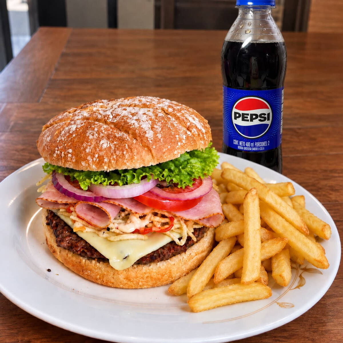 Combo Hamburguesa de Jamón