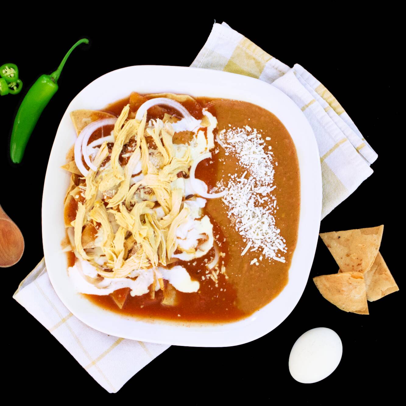 Chilaquiles con Pollo