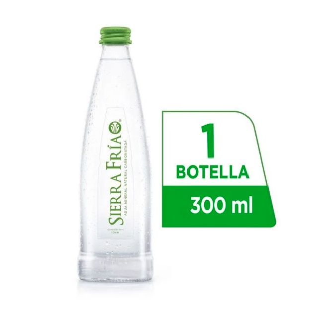 Agua con Gas Sierra fría 300ml