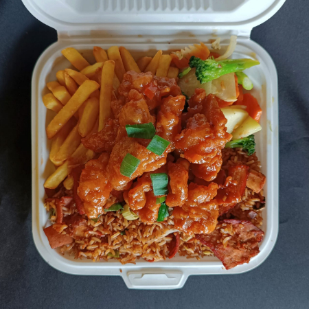 Combo 4, Pollo en salsa agridulce