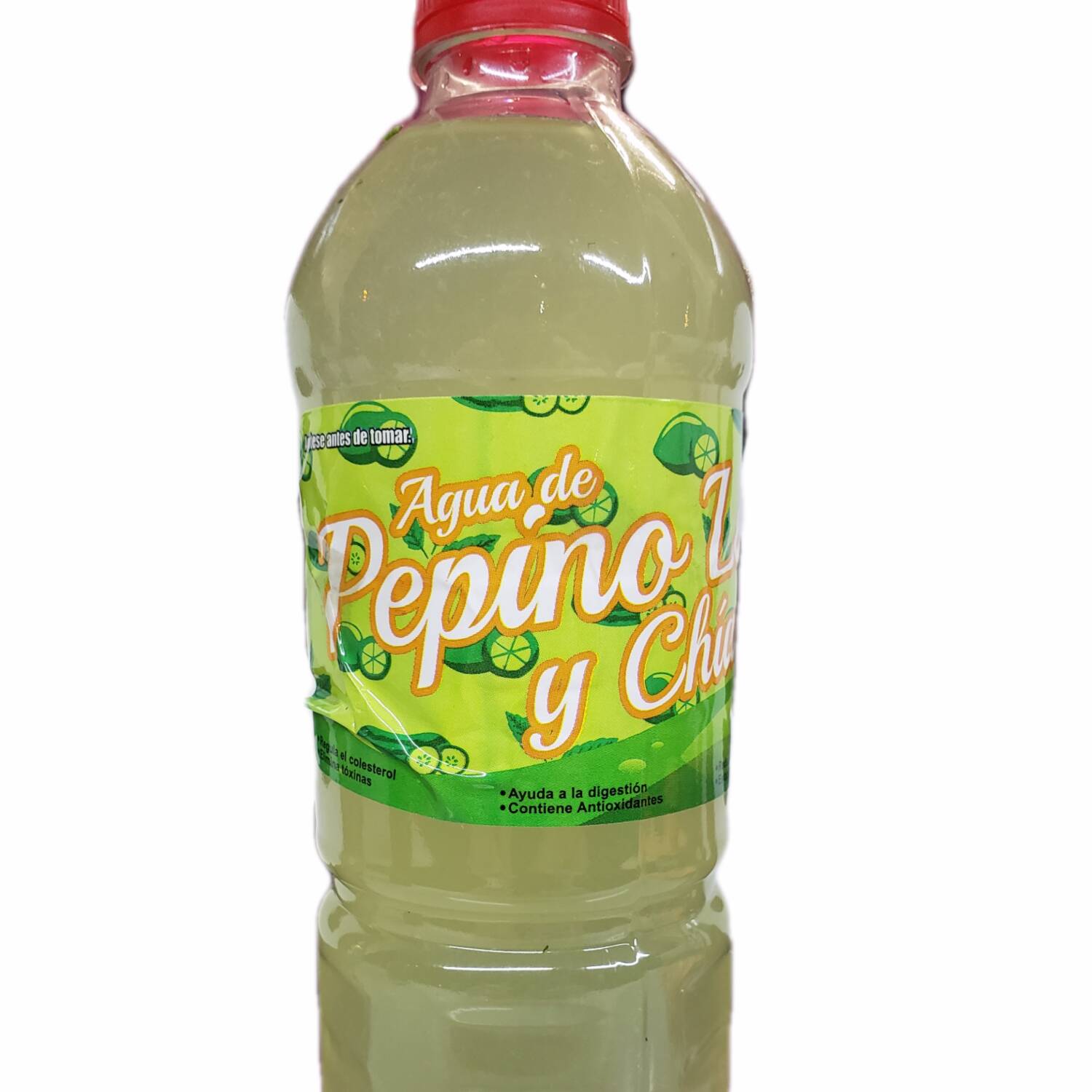 Agua de Pepino Limón y Chía