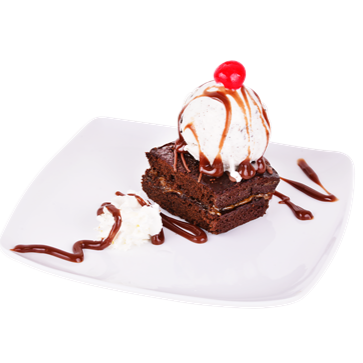 Brownie con Helado
