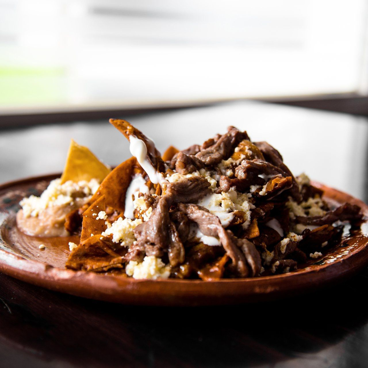 ¡Chilakiles en Salsa Morita! Suculentos!