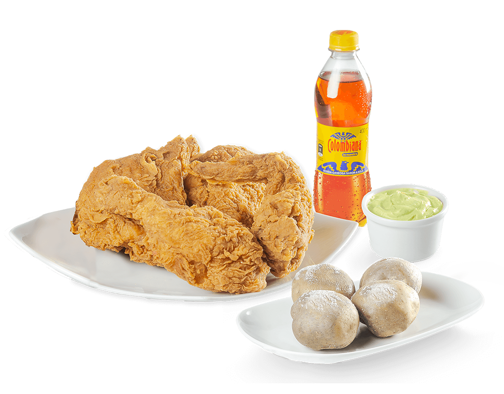 COMBO MEDIO POLLO APANADO
