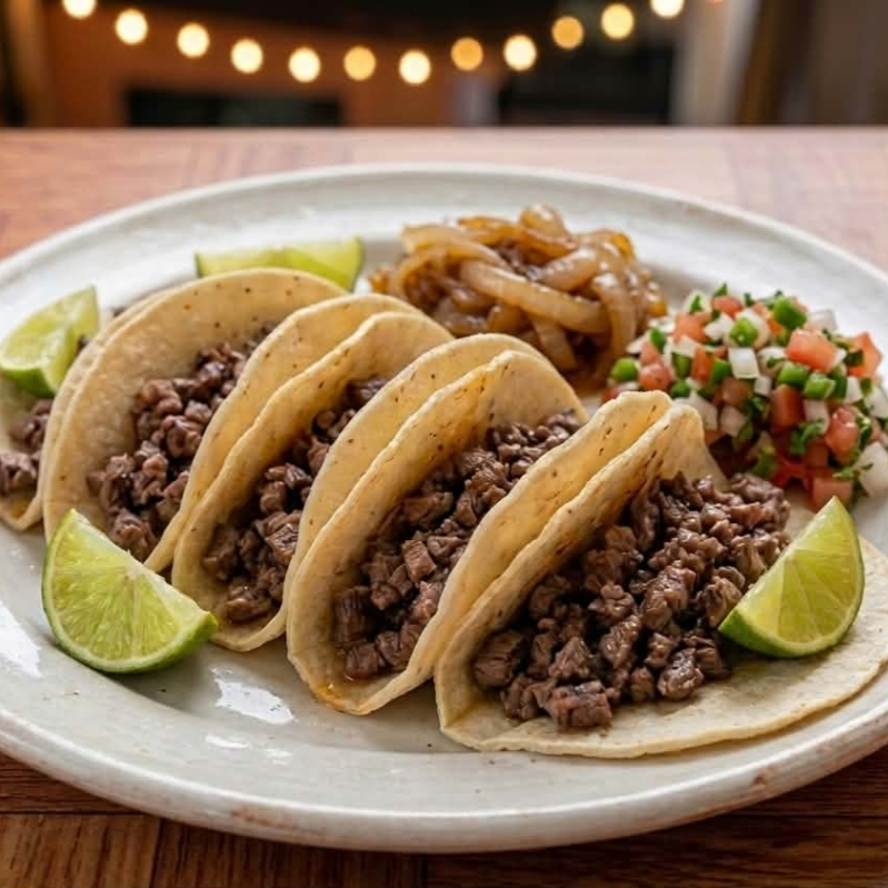 Orden de Carne Asada (5 Tacos)