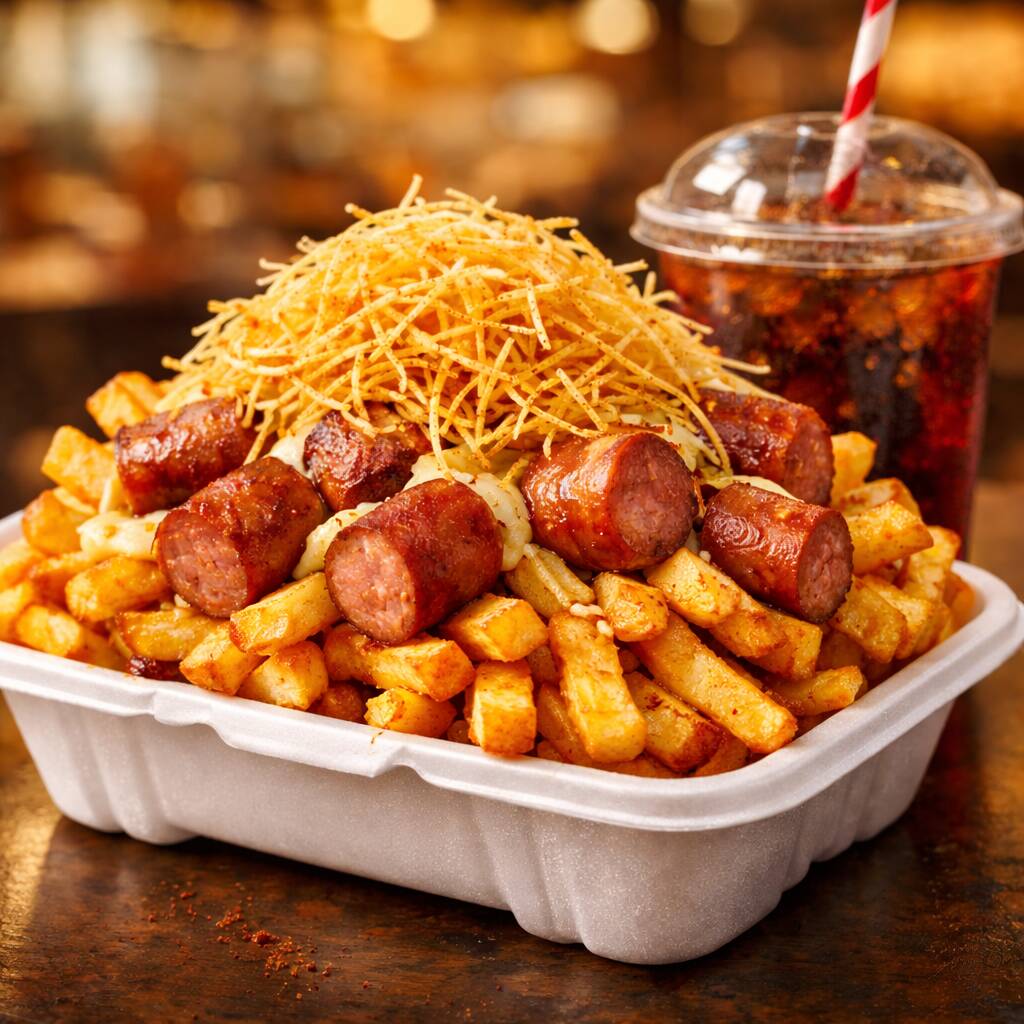 Combo Salchipapa Sencilla + gaseosa