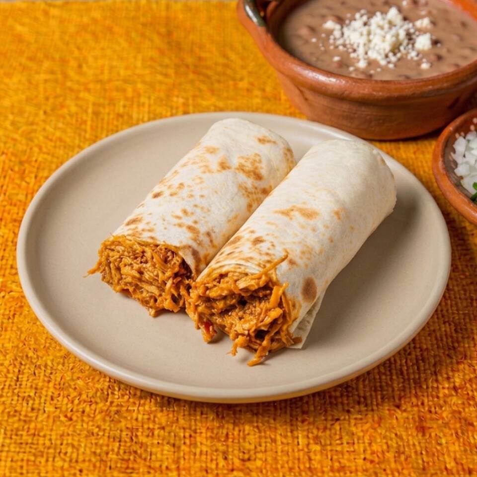 Burrito Pollo en Mole