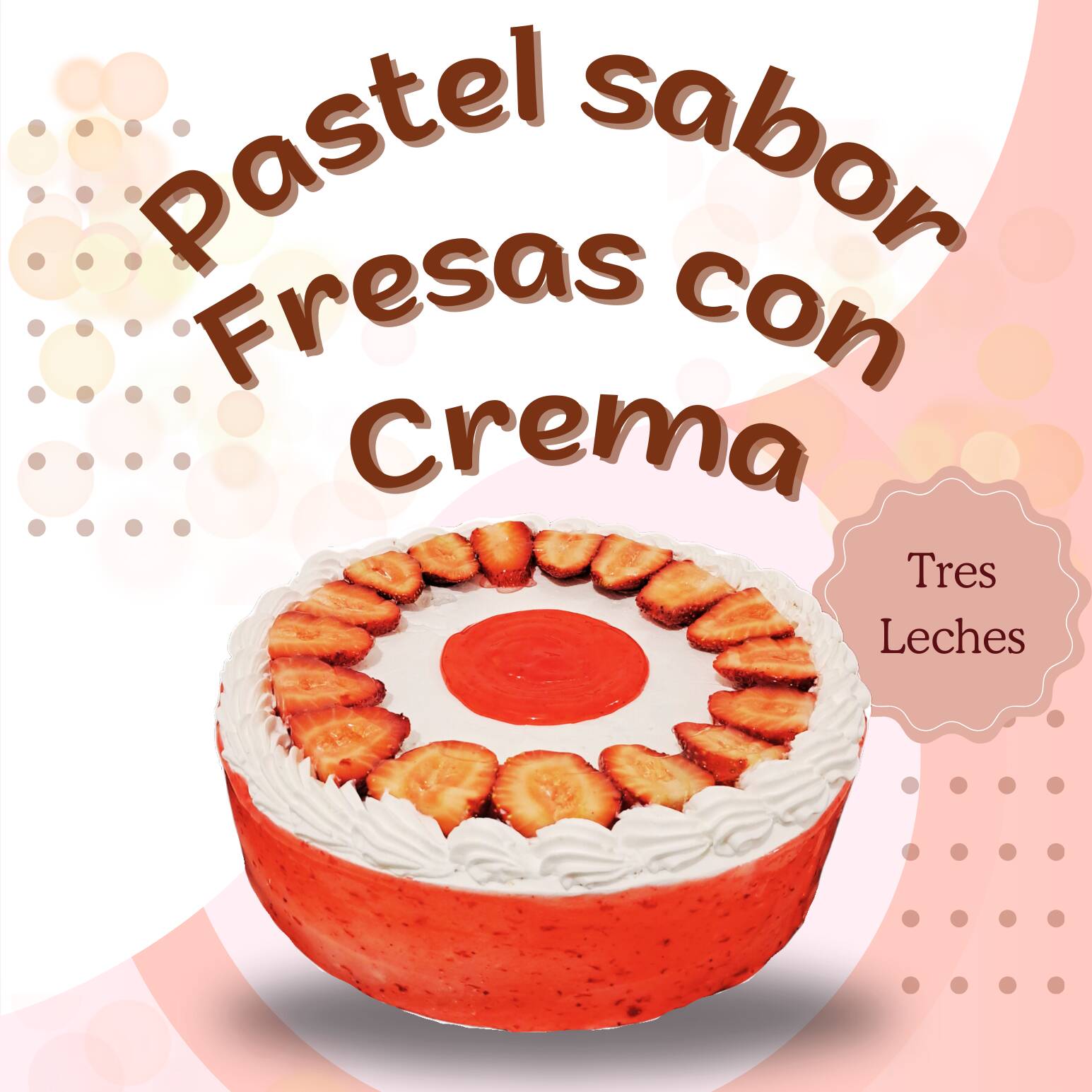 Rebanada Sabor Fresas con Crema