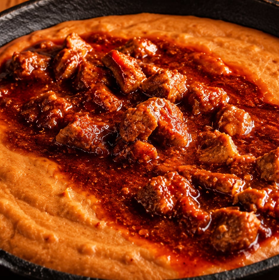 Frijoles con Asado 🥘🌶️