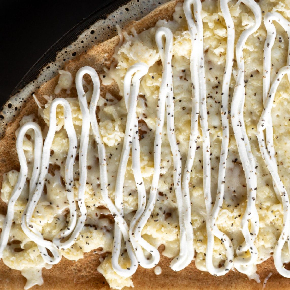 Crepa de tres quesos