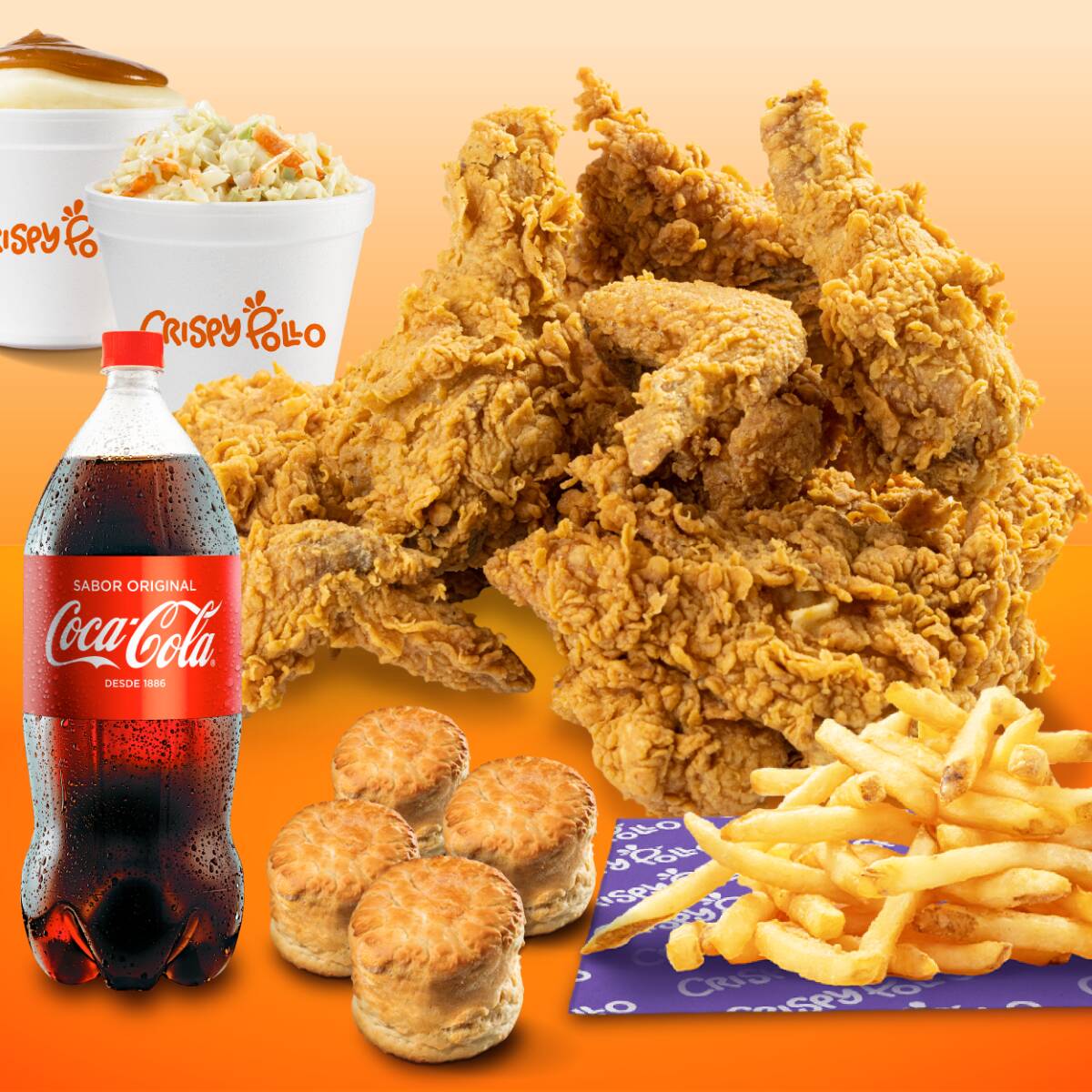 Combo 8 pz + refresco familiar